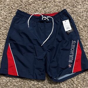 Men's Swim Shorts - Navy and Red Columbus Blue Jackets NWT